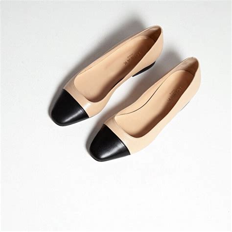 ballerine bicolore beige noir - Ballerines femme Jonak – Douceur, style et confort au pied.